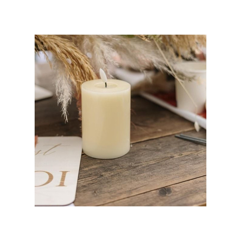 Bougie LED en cire